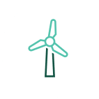 Windrad Icon für Windenergie